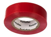 Изолента Fortisflex ПВХ 15мм 10 м, красная
