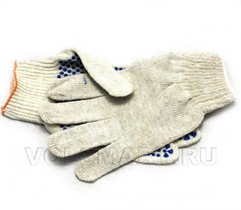 перчатки трикотажные с пвх