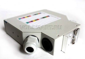 DINBox 8 FC-ST-FK Кросс-бокс оптический на DIN рейку Fullkit навесной, до 8 адаптеров